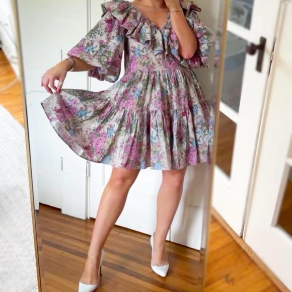 Floral Ruffle Dress - Picture 3 of 14